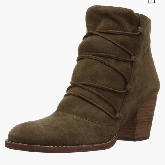 Sam Edelman Millard Brown Suede Booties Boots Size 9 - Picture 1 of 9